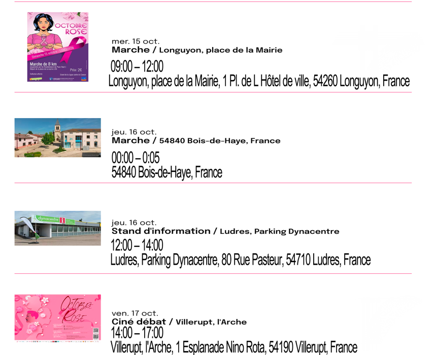 Octobre rose 2025