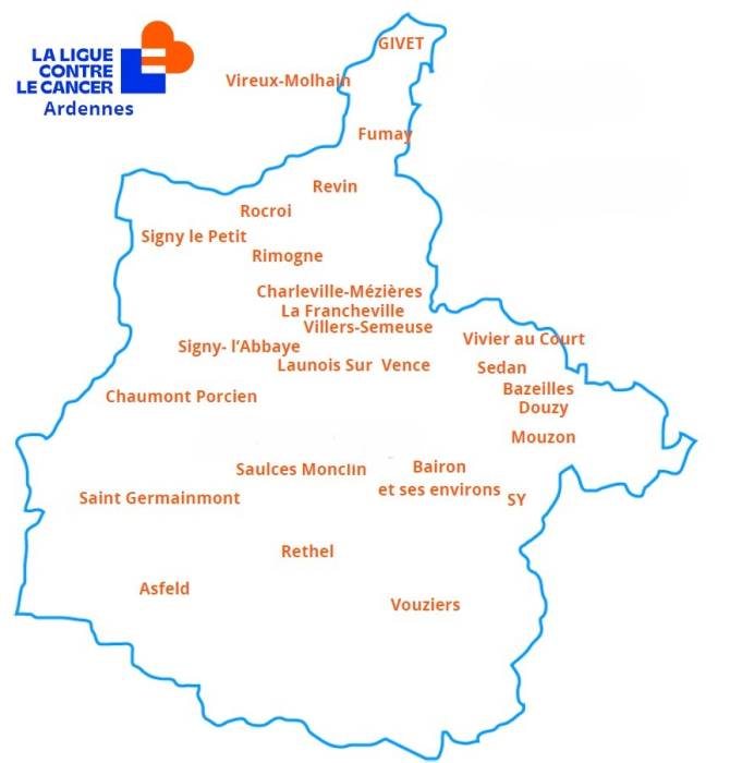 Carte Ardennes