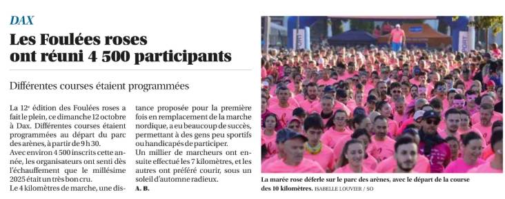 foulées Roses 2025