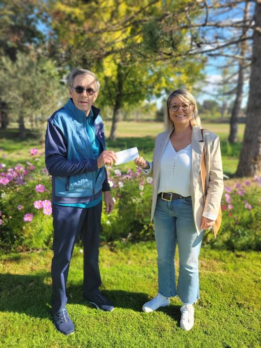 Remise de chèque golf