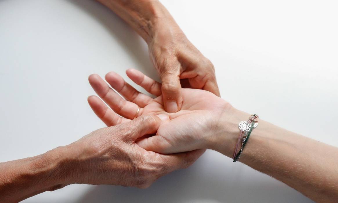 Massage des mains