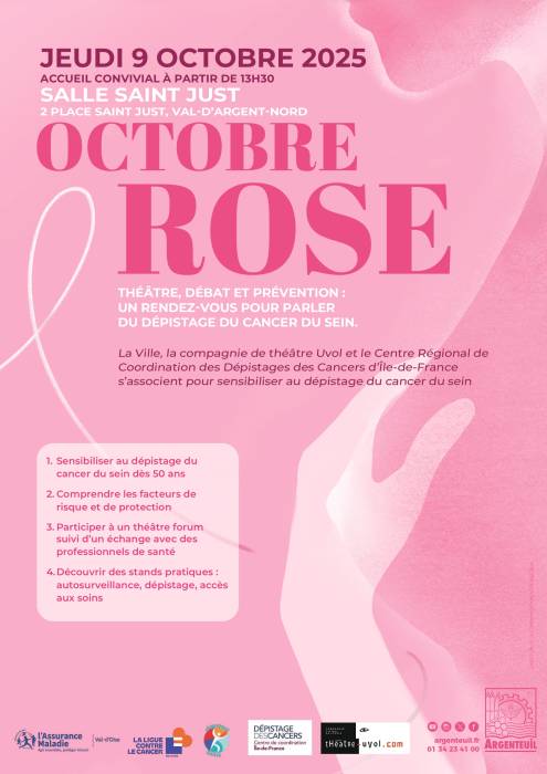 Affiche Octobre Rose 2025 Argenteuil