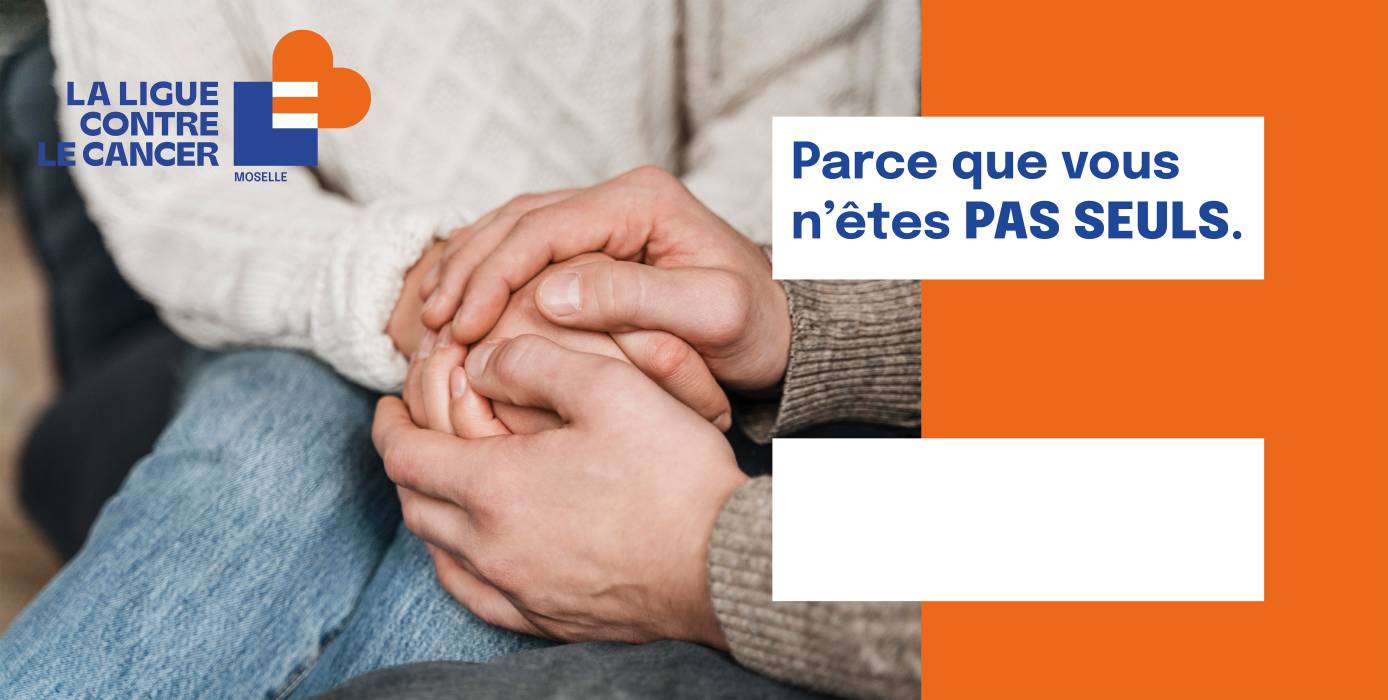 Bannière Aide aux malades Vous n'êtes pas seuls face au cancer