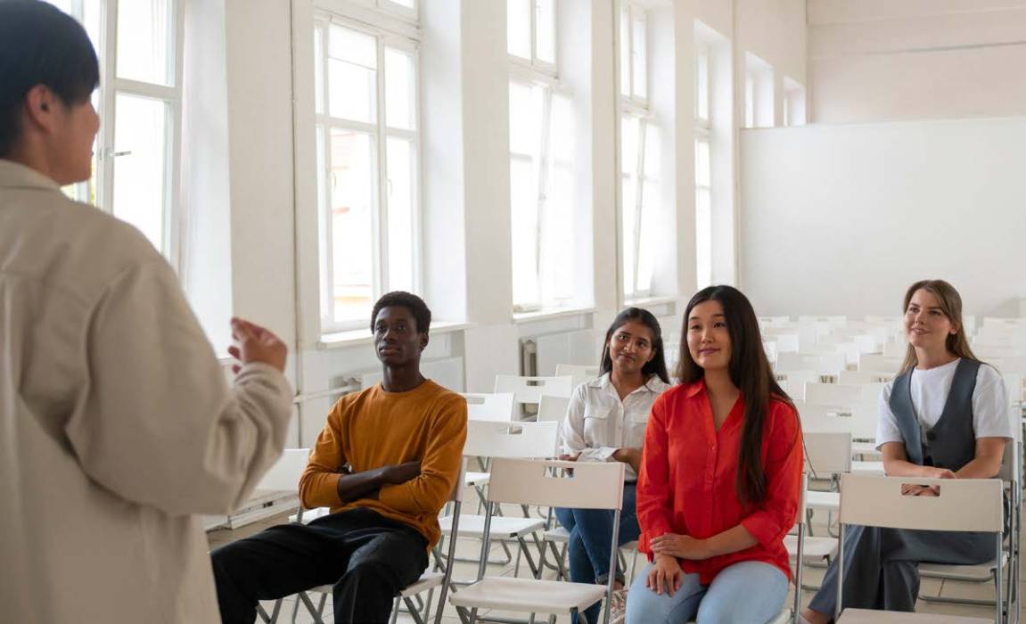 Témoignage devant une classe d'étudiants
