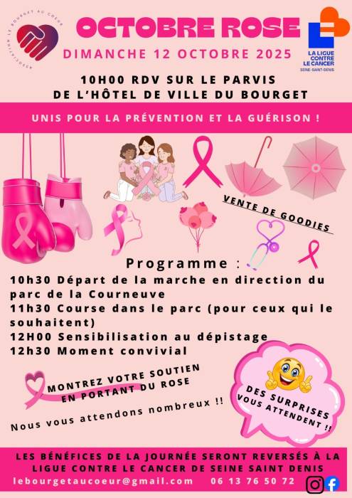 Octobre rose Le bourget 2025