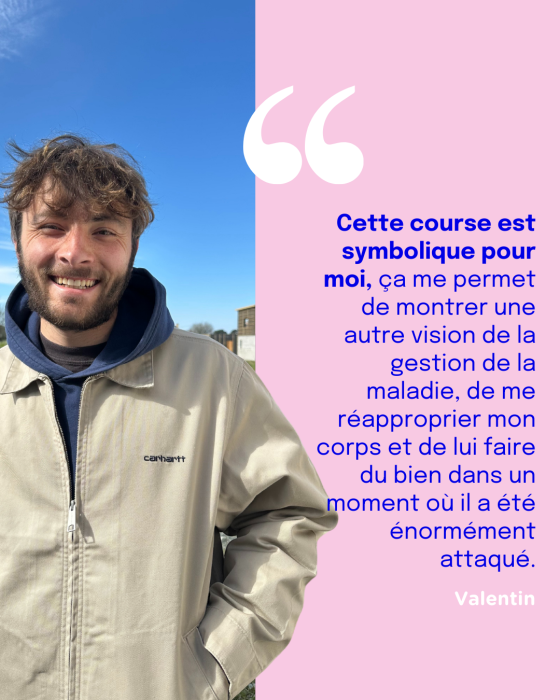 Valentin marathon de Paris