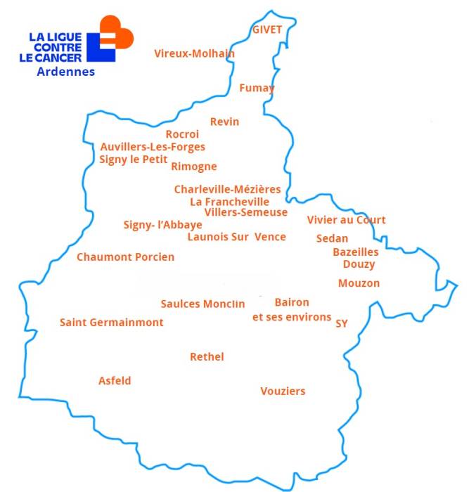 Carte Ardennes