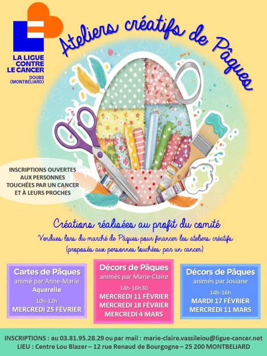 ateliers de pâques