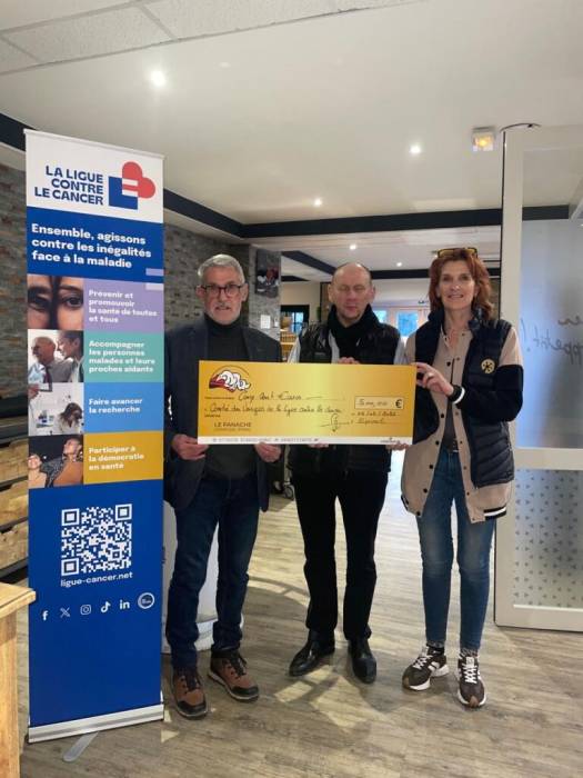 remise de chèque Le Panache