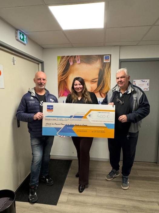 Remise de chèque rugby Beaumont