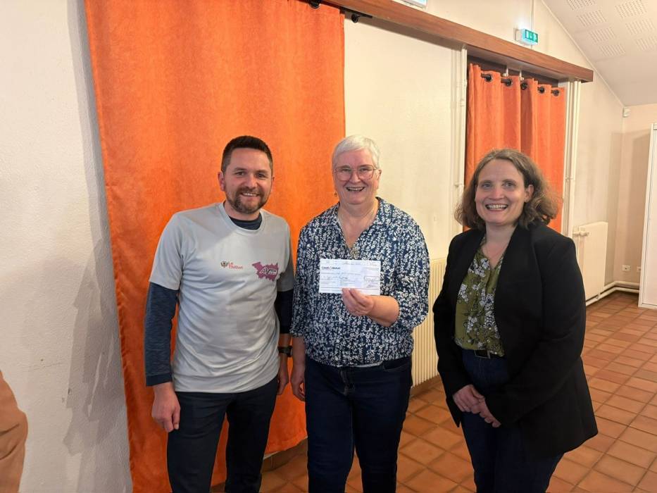 remise de chèque athlétisme le thillot