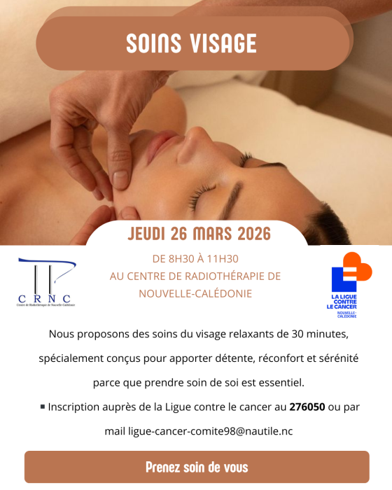 Jeudi 26 mars 2026 : Soins du visage individuel 