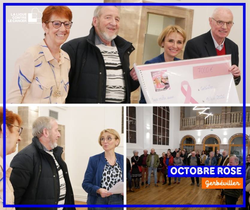 Remise de chèque 2026 | 7ᵉ édition de la Course Rose en Mortagne |  Ville de Gerbéviller