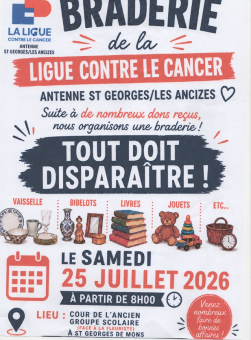 Affiche braderie de st-georges
