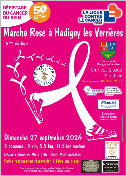 Marche Rose à Hadigny