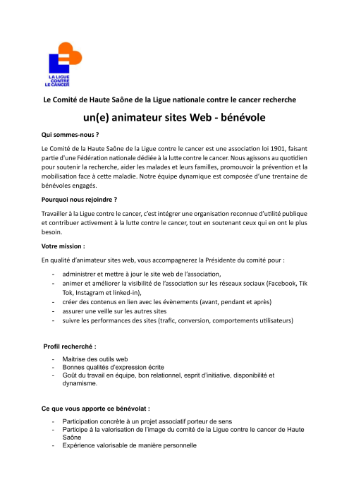 benevole web