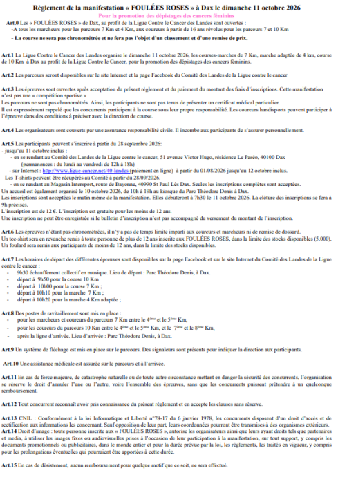 réglement