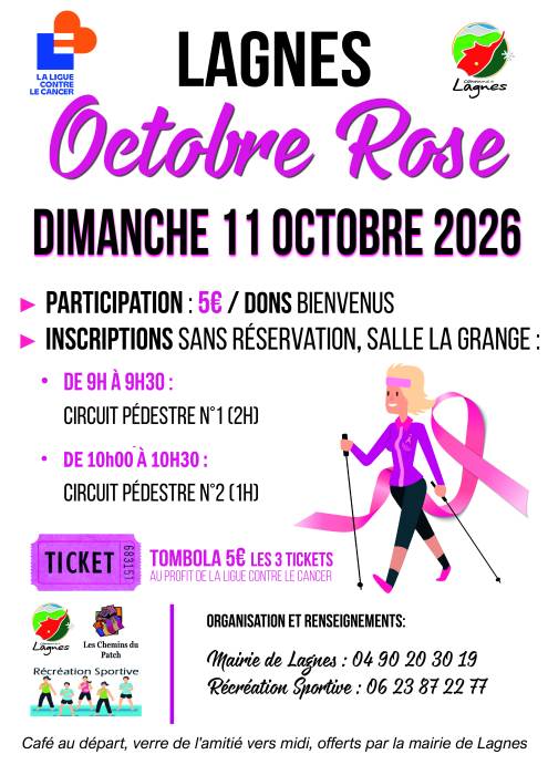 Affiche marche à Lagnes