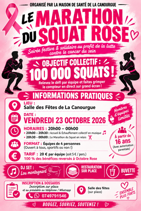 Marathon du Squat Rose