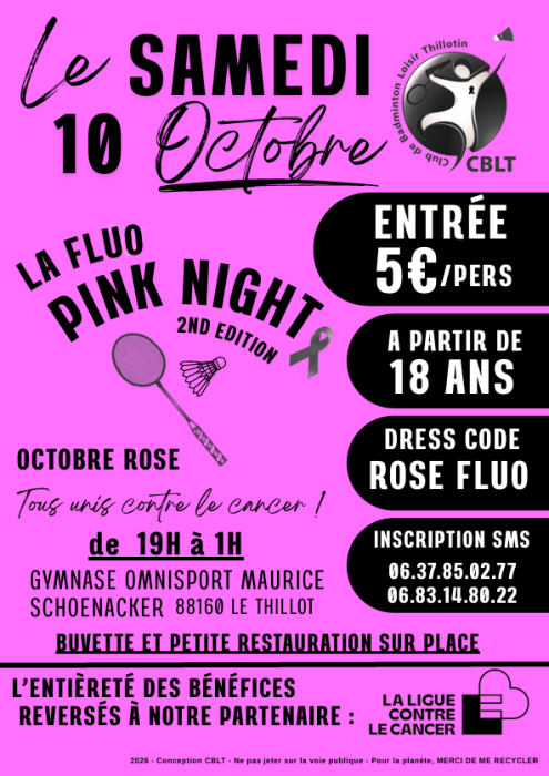 Fluo Pink Night Le Tholy