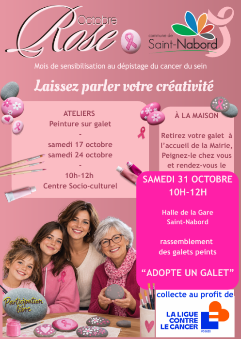 peinture sur galet à saint nabord