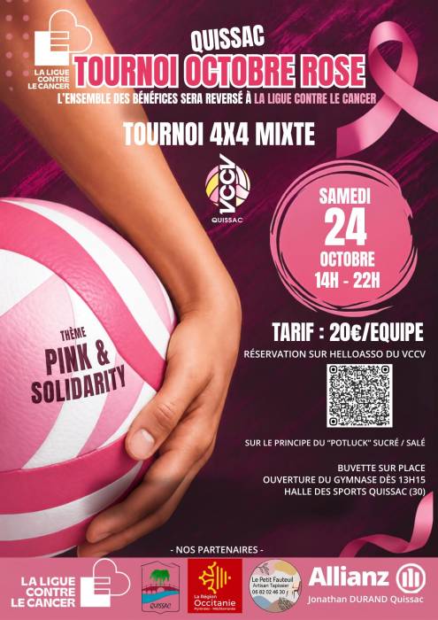 Volley octobre rose 