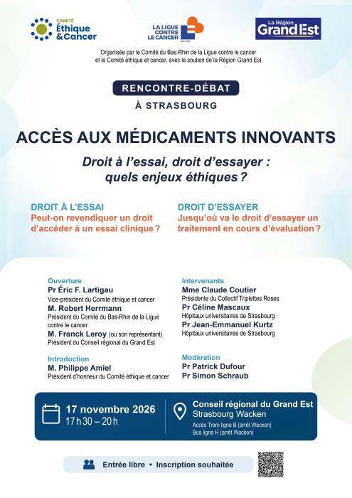 Colloque éthique et cancer