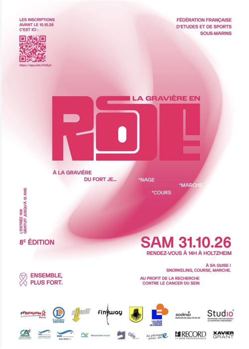 Gravière en rose