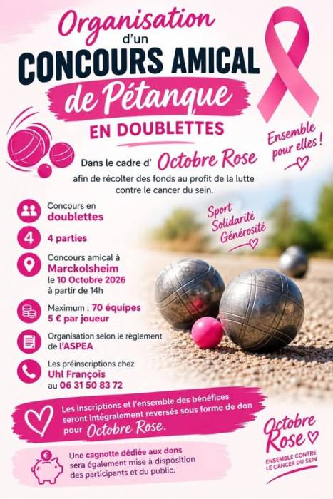 Concours de pétanque