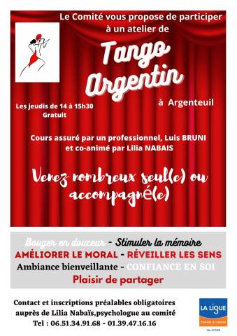 Affiche danseurs tango