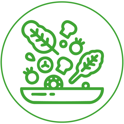 Consultation diététique Assiette de légumes