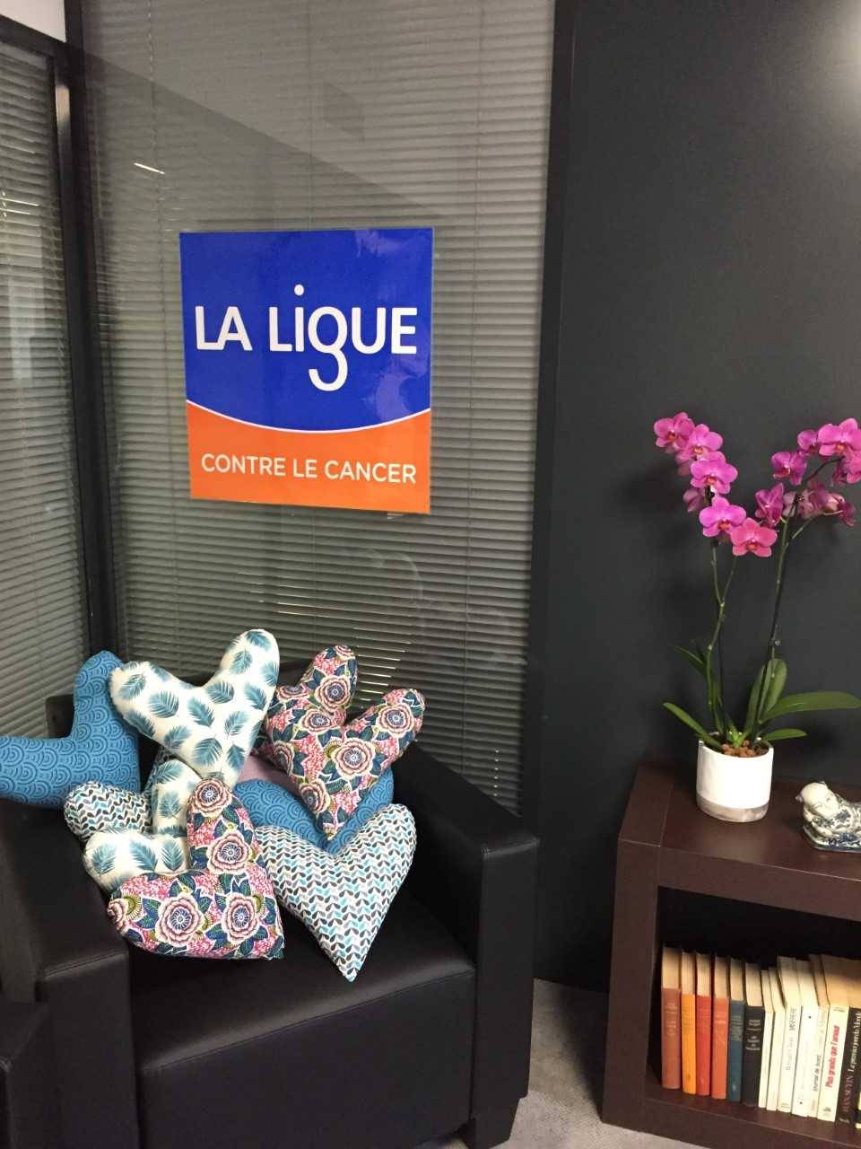 espace ligue - coussin coeur