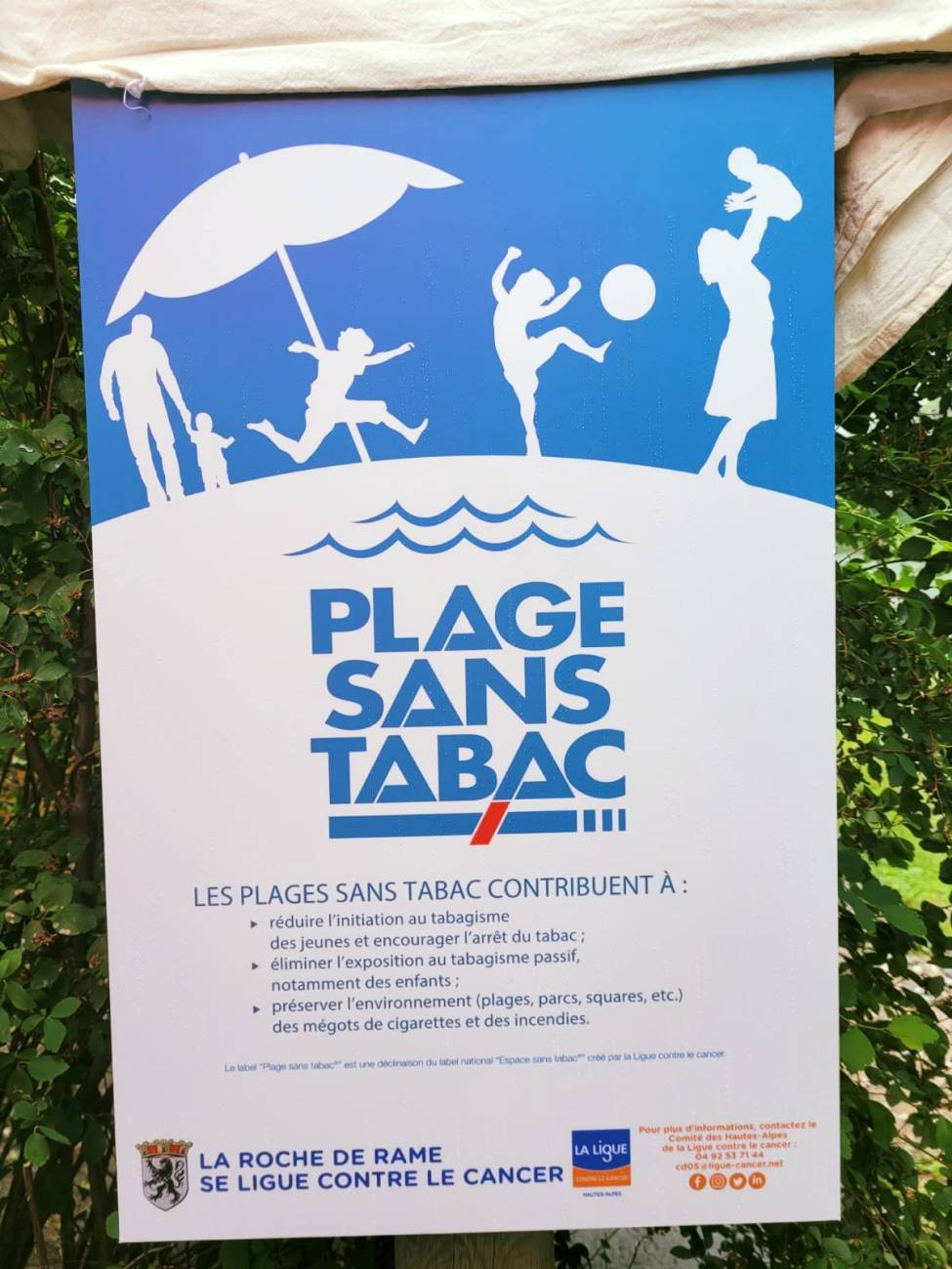 Panneau Plage Sans Tabac