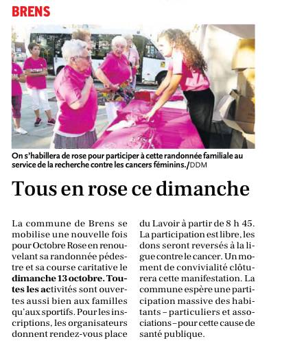 Tous en rose ce dimanche
