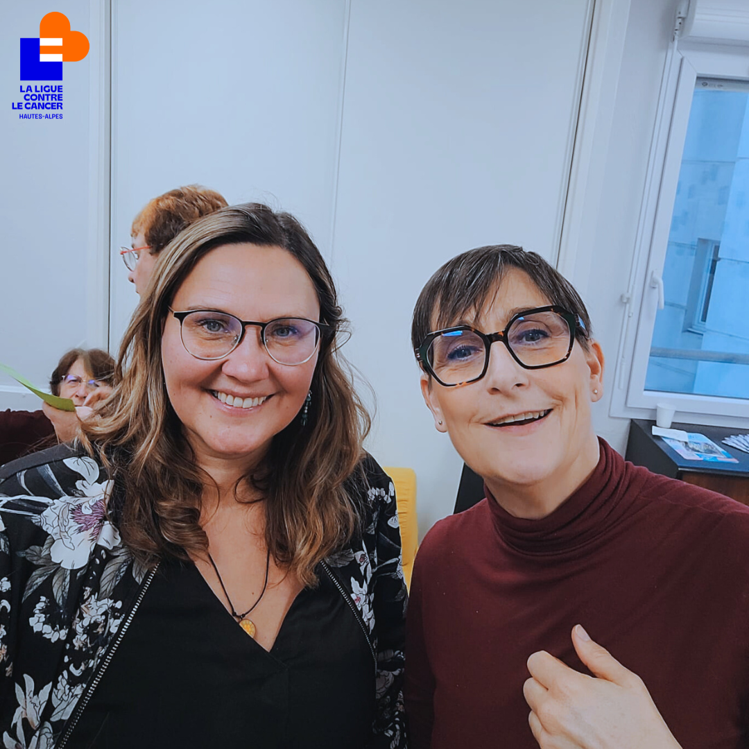 Selfie entre bénévoles : Sandrine et Nathalie