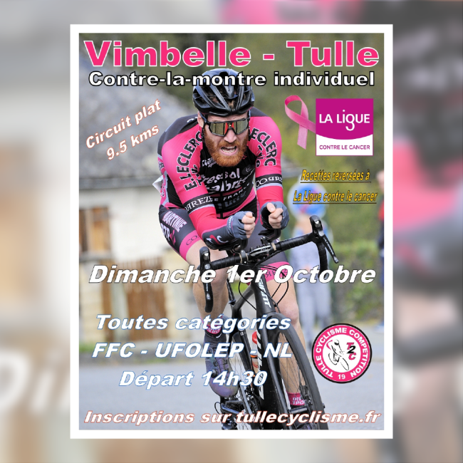 Course cycliste pour Octobre Rose