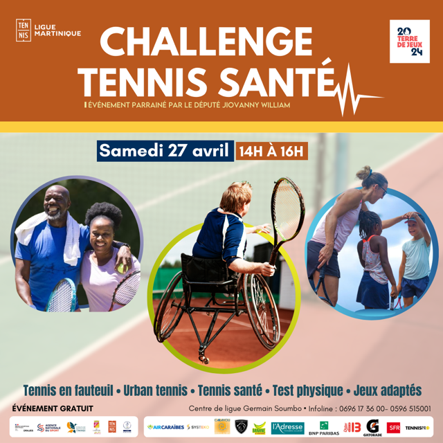 Flyer challenge tennis santé