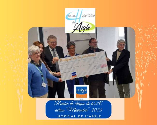 remise cheque Hopital de l'Aigle