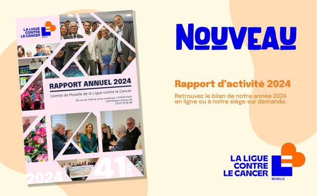 1e de couverture de notre Rapport d'activité 2024