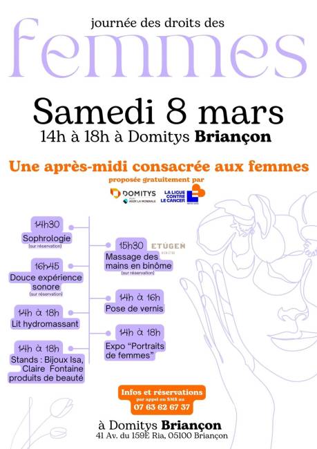 Affiche Journée Femmes à Briançon