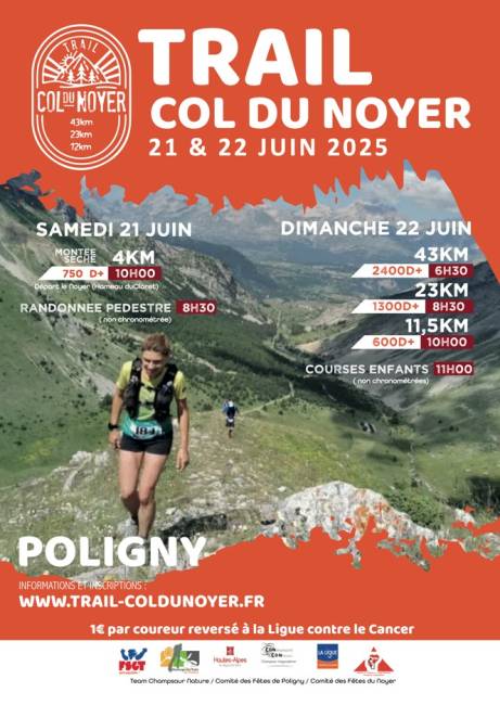 Affiche Trail du Col du Noyer 2025