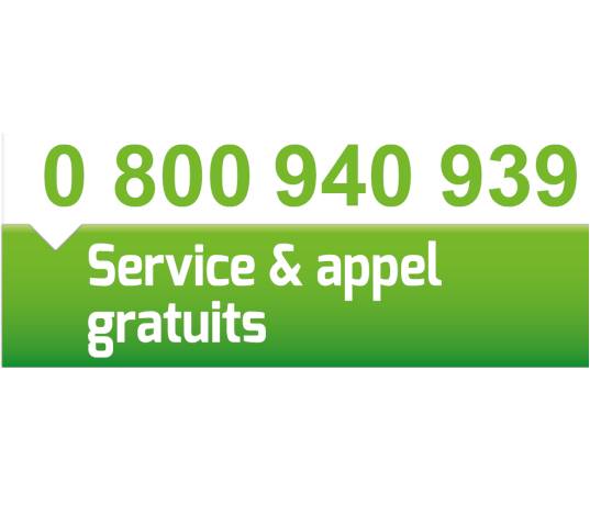 Numéro vert : 0 800 940 939 CARR