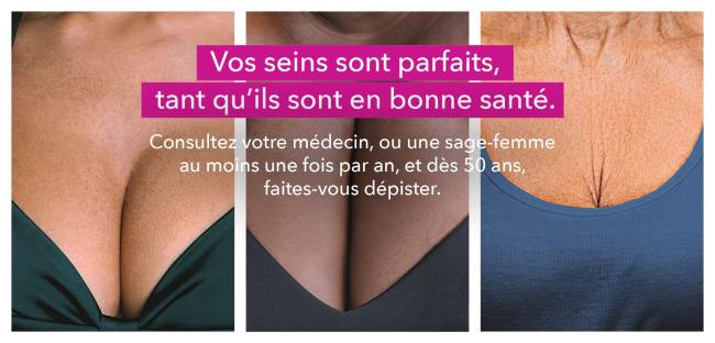 Vos seins sont parfaits tant qu'ils sont en bonne santé