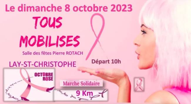 Octobre rose à Lay-Saint-Christophe 2023