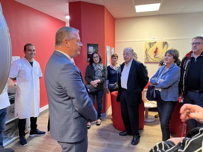 Inauguration de l'échographe offert au Centre Hospitalier de Briey