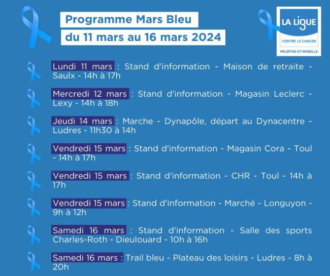 Programme Mars Bleu 2024